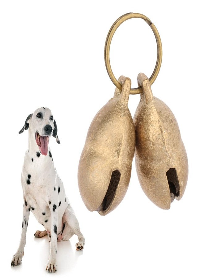 kcrygogo Brass Bell for Medium/Large Dogs Loud & Clear Bells for Collar/Leash Bell Tracker Noise Maker Anti-lost Bell(4pcs) - Image 1